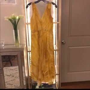 Diane Von Furstenberg Yellow Chiffon Dress 💛